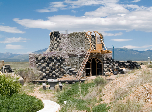 earthship in Taos shutterstock_31652692