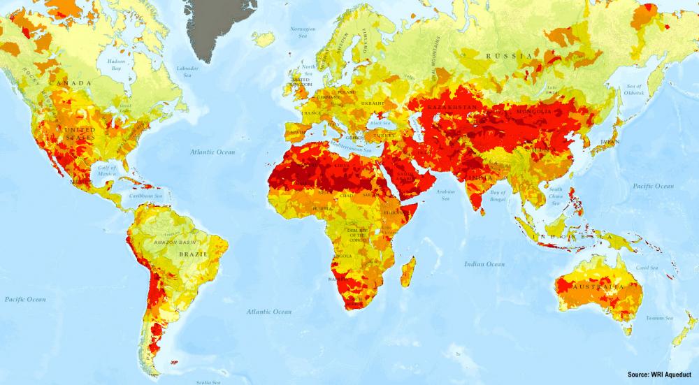 Global Water Security Map Released by WRI LEED Points