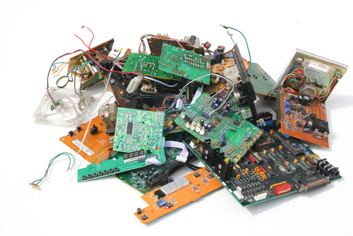 e-waste pile shutterstock_128844043