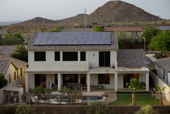 Rooftop Solar Panels. Image Credit: Joshua Lott/New York Times.