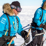 Doug Stoup and Parker Liautaud ski to the South Pole to promote climate change awareness.