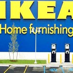 IKEA has announced its 10th electric vehicle charging station in the U.S. Photo credit: IKEA