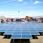 Students at Pyramid Lake High School in Nixon, NV receive some of their power from a solar installation from Black Rock Solar. Photo credit: Black Rock Solar/Flickr Creative Commons