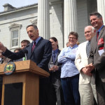 Center for Food Safety celebrates years of work as Vermont Gov. Peter Shumlin (D) signs landmark GE labeling bill into law.