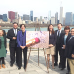 Illinois officials celebrate Gov. Quinn's signing of legislation to ban the manufacturing and sale of products containing microbeads. Photo credit: Illinois Environmental Council