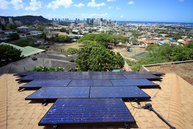 hawaii solar panels roof mount