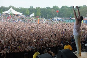 Macklemore and Ryan Lewis perform at the 2013 Bonnaroo Music and Arts Festival